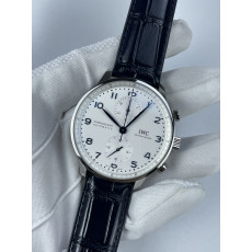 (준비완료/특급배송)NO.2412/ZF공장 V3 IWC IW3716 포루트기저 화이트다이얼 블루핸즈 가죽