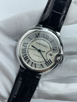 (준비완료/특급배송)NO.3684/AF공장 발롱블루 42MM 화이트다이얼 가죽 오토매틱